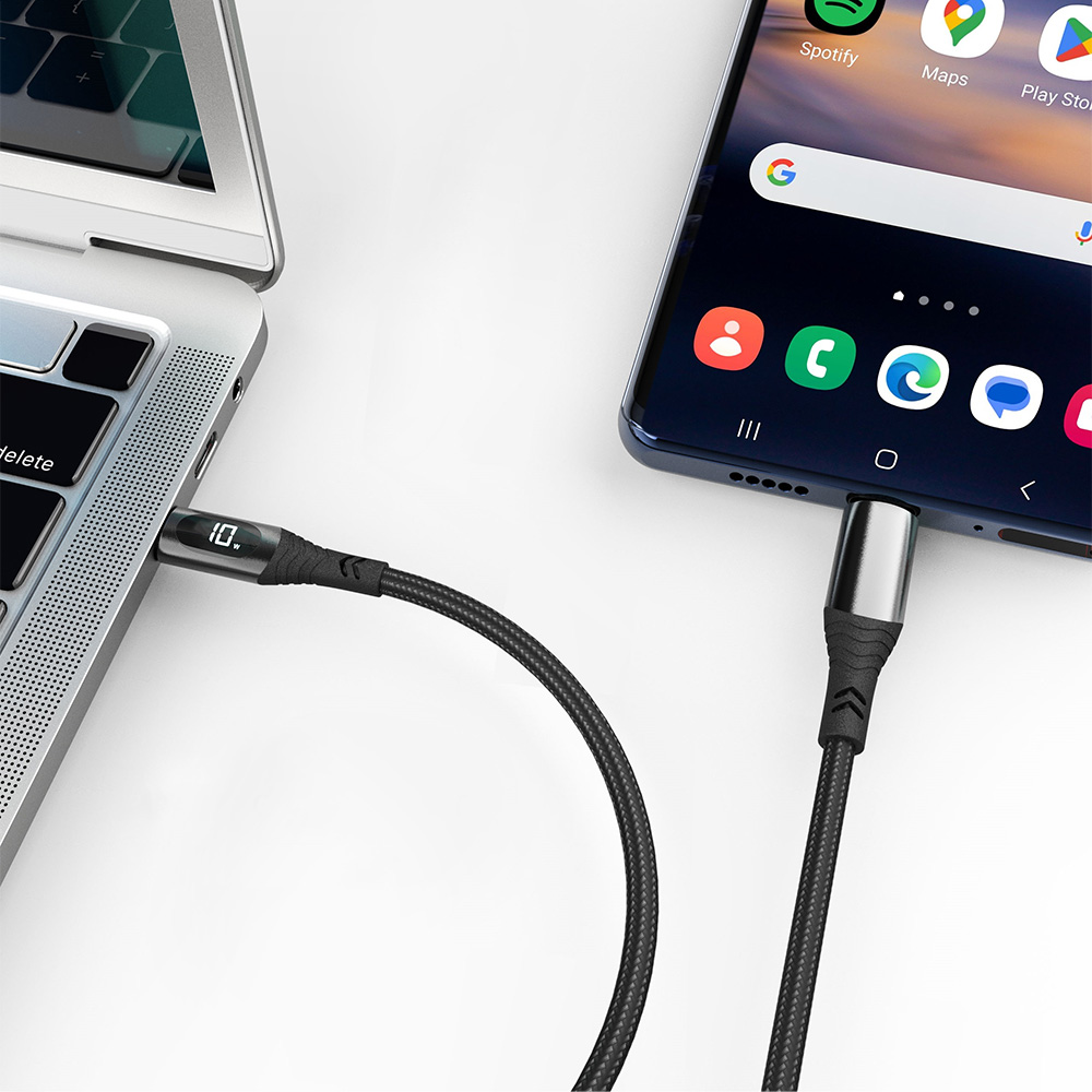 아이이피 i703 라이트닝 디스플레이 100W PD USB C to C 초고속 충전케이블